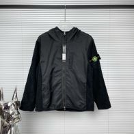 ストーン アイランド アイス ジャケット偽物 暖かい カップル フード付き ゆったりアウター 2色可選 ブラック