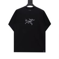 arcteryx カットソー激安通販 半袖Tシャツ コットン100 純綿 シンプル 吸汗 2色可選 ブラック