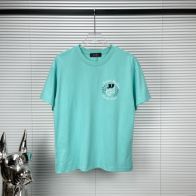 アミリtシャツ アミパリスーパーコピー 半袖 無地 純綿 Tシャツ 春夏服 通気性が良く 4色可選 ブルー