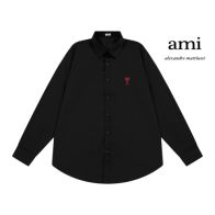 アミリシャツスーパーコピー 長袖シャツ 高級品 快適 無地 シンプル オシャレ男女兼用 3色可選 ブラック