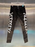 アミリジーンズ エマールコピー ジョガーパンツ 新品 メンズ デニム ジーンズ ダメージ カジュアル ブラック