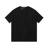  春夏新品 クロムハーツtシャツ偽物スーパーコピー 人気品 柔らかい シンプル トップス ブラック