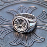 クロムハーツ指輪買取スーパーコピー 十字架 純銀リング シンプル おしゃれ ファッション  シルバー