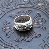 クロムハーツ指輪サイズ激安通販 宝剣 純銀リング ゴシックデザイン ファッション シルバー