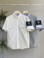 品質保証安い!ストーン アイランド 短袖ｎ級品 トップス 日常シャツ ビジネス カジュアル 2色可選