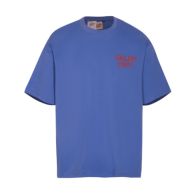 爆買い大得価ギャラリーデプト デザイナーコピー シンプル 半袖Tシャツ 純綿トップス ブルー