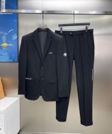 青山 デサントスーツ レビュー偽物 就職スーツ フォーマル 礼服 結婚式 無地 2点セット 2色可選 ブラック