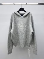 SMFK【お買い得豊富なセーター ami激安通販 トップス 柔らかい ウール 暖かい フード付き グレイ