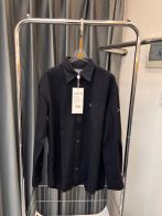 SMFKシャツ 洗い方スーパーコピー 人気 ファッション ビジネス カジュアル 刺繡シャツ ブラック