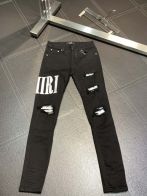 人気セール アミリ デニム パンツ偽物 HOT ズボン デニム ジーンズ  ファッション ブラック