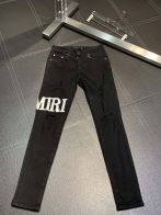 アミリ今季セール限定品 8ジーンズ偽物 カジュアルズボン ファッション デニム 美脚 ブラック