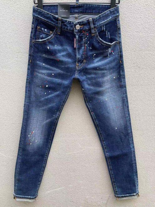ディースクエアードハーフパンツ偽物 ズボン カジュアル 柔らかい綿素材 ジンーズ ブルー