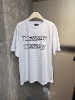 WE11DONE 超激得新品 トップウェルスーパーコピー 純綿Tシャツ 短袖 トップス カラフル 2色可選 人気新作 ホワイト