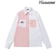 WE11DONE ウェルダン tシャツスーパーコピー 高級品 ビジネスシャツ 男女兼用 2色可選 ピンク