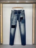 ジーンズ ディースクエアードスーパーコピー 激安大特価最新作の パッチ デニム 美脚 ズボン メンズ ファッション ブルー