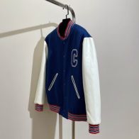 セリーヌジャケットコピー 品質保証 トップス アウター 野球服 ファッション 運動 柔らかい シンプル 刺繡 ブルー