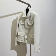 大人気‼レディース セリーヌジャケットｎ級品 品質保証 トップス アウター ファッション 柔らかい シンプル レディース ホワイト