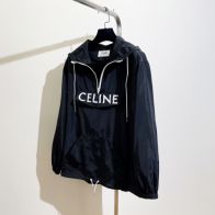 セリーヌジャケットコーデスーパーコピー トップス アウター ファッション 柔らかい 品質保証 シンプル 暖かい 厚い ブラック