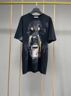 爽やか！ジバンシィ ロゴｎ級品トップス 純綿 短袖Tシャツ 犬プリント シンプル 人気品 シンプル ファッション ブラック