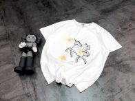 目を引く最新作コーチusa偽物 刺繍Tシャツ  快適  コットン素材