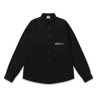 ヴェトモン tシャツ メンズ激安通販 純綿 トップス 長袖 プリント ファッション 流行 ハイネック ロゴプリント ブラック