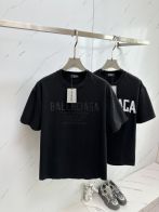 バレンシアガ 夏スーパーコピー トップス 品質保証安い プリント ゆったり 半袖 シンプル 男女兼用 ブラック