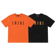 AMIRI 赤字超特価2024 tシャツ アミｎ級品 半袖 柔らかい プリント 純綿 品質保証 カラフル トップス メンズ 2色可選