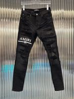 AMIRI アメリカミズアブスーパーコピー デニムズボン 美脚 パンツ ロゴプリント 柔らかい シンプル 限定販売 ブラック