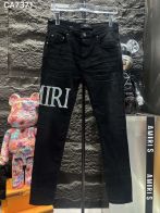 AMIRI グラミチズボンコピー デニム ジンーズ パンツ ロゴプリント シンプル ファッション 高級感 柔らかい ブラック