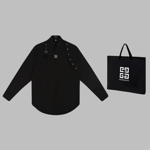 HOT 2024夏の定番 ジバンシィトレーナー激安通販 シャツ 長袖 ファッション ビジネス 柔らかい ブラック