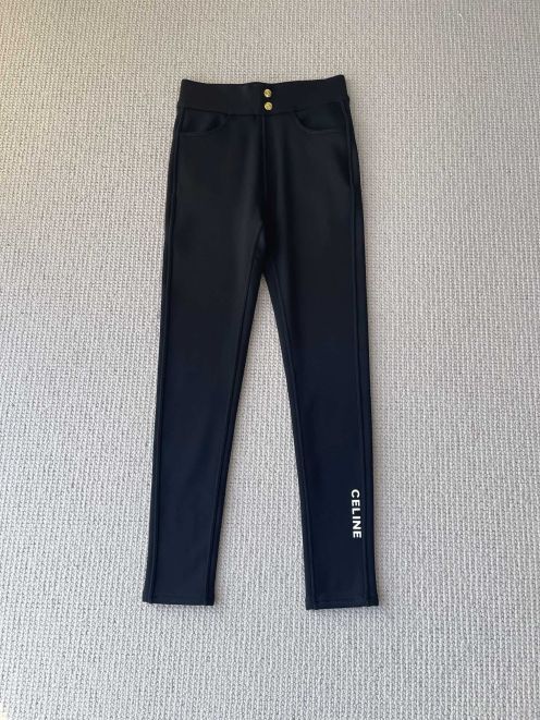 セリーヌ セーズ インスタＮ級品 ズボン カジュアルパンツ 高級感 ラッパ形 厚い シンプル 人気品 ブラック