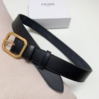 celine ベルトＮ級品 ビジネス 通勤 牛革 シンプル 幅3.5㎝ 人気品 ファッション 長さ調整可能 ブラック