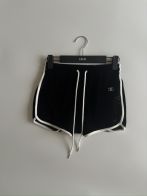 セリーヌのパンツコピー ズボン カジュアルパンツ ショットパンツ 純綿 ロゴ刺繍 運動 ランニング ブラック