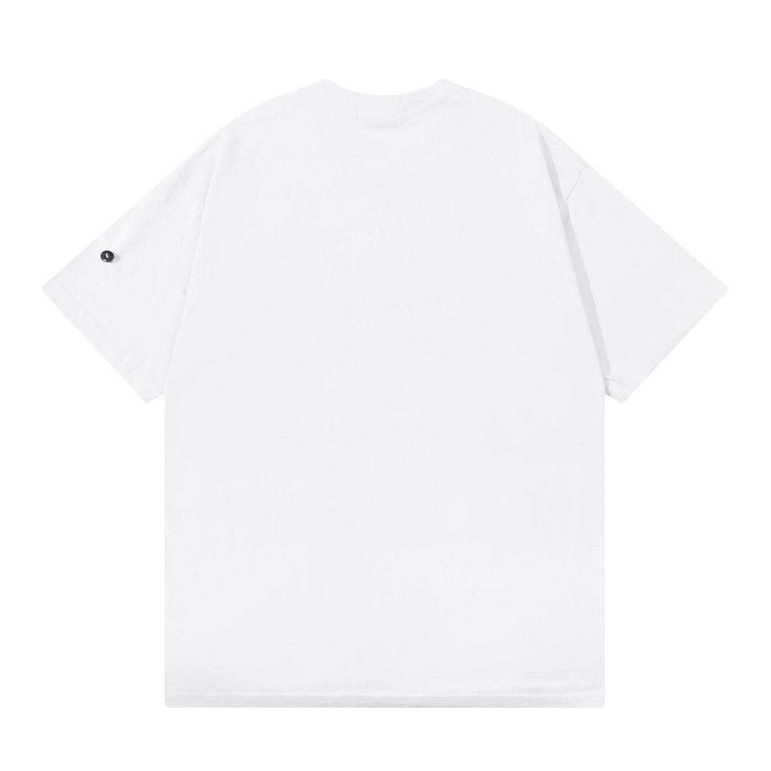 ストーン アイランド ロング t シャツ偽物 半袖Tシャツ 純綿 シンプル 4色可選 ホワイト_3