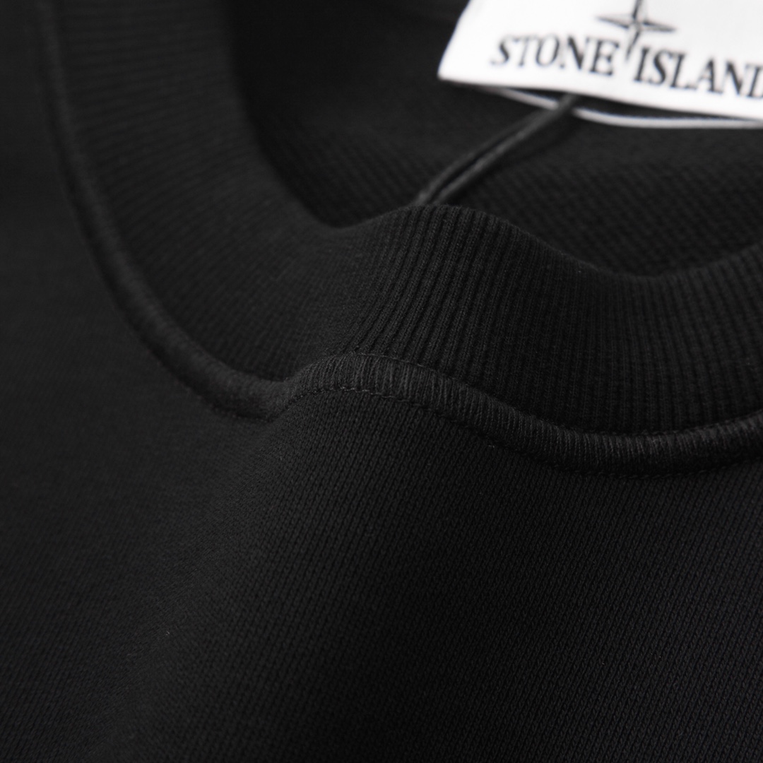 ストーン アイランド 長袖ｎ級品 長袖tシャツ 純綿トップス シンプル ファッション 2色可選 ブラック_4