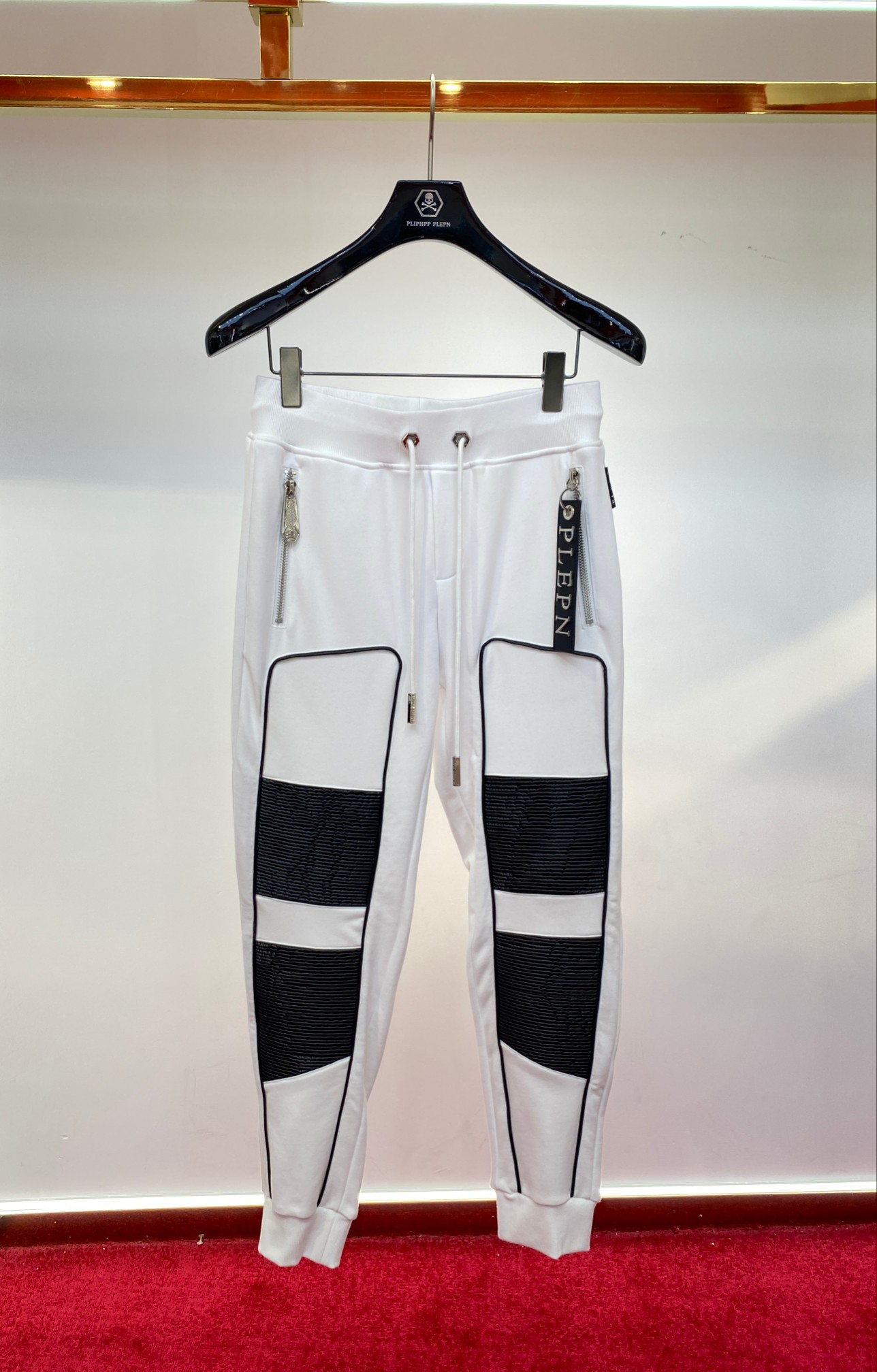 フィリッププレイン ロンtスーパーコピー ズボン ファッション感アップ 黒白 ホワイト_1