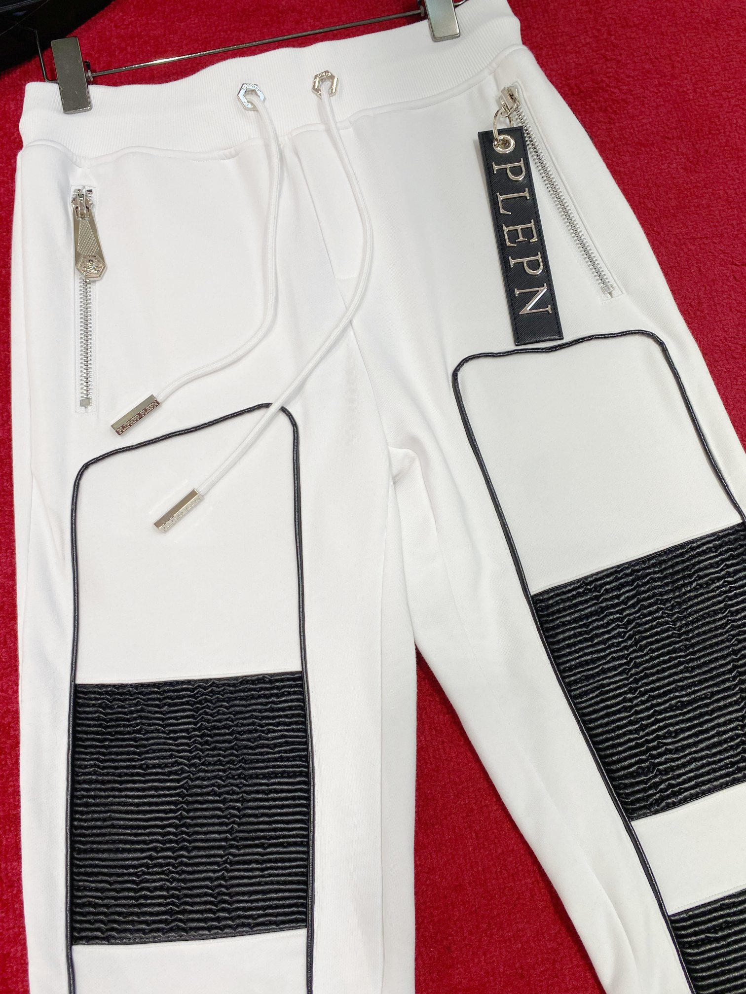 フィリッププレイン ロンtスーパーコピー ズボン ファッション感アップ 黒白 ホワイト_8