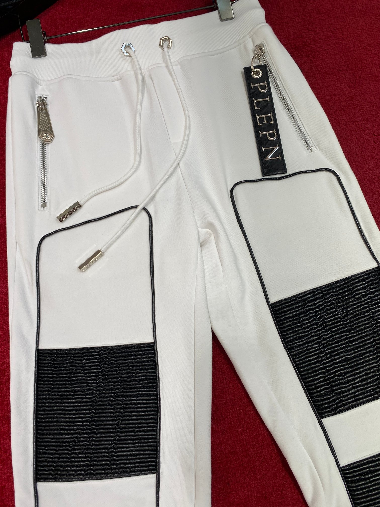 フィリッププレイン ロンtスーパーコピー ズボン ファッション感アップ 黒白 ホワイト_9