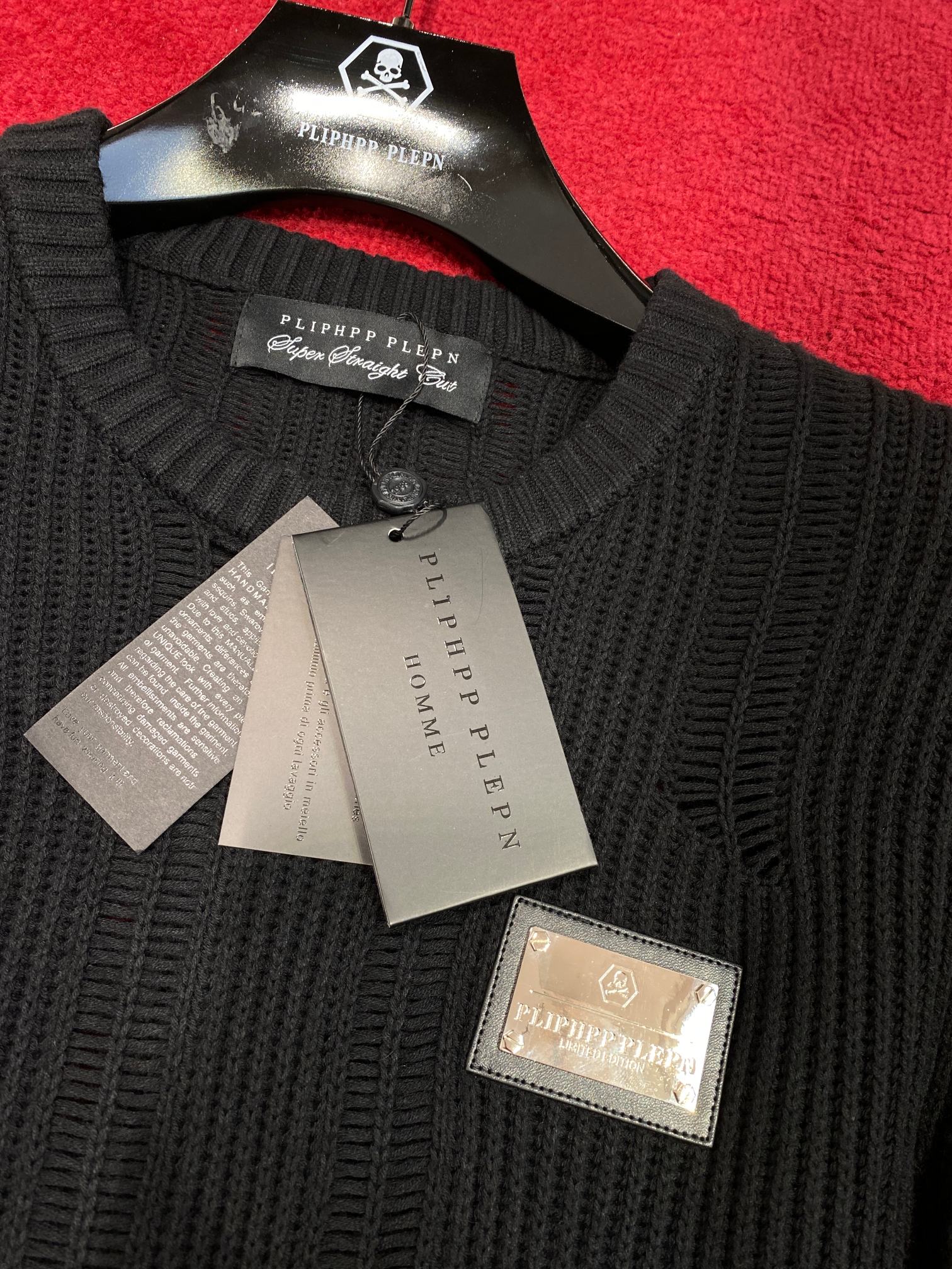 フィリッププレイン 公式ｎ級品 暖かい セーター ファッション シンプル 快適 秋冬新作 ブラック_3