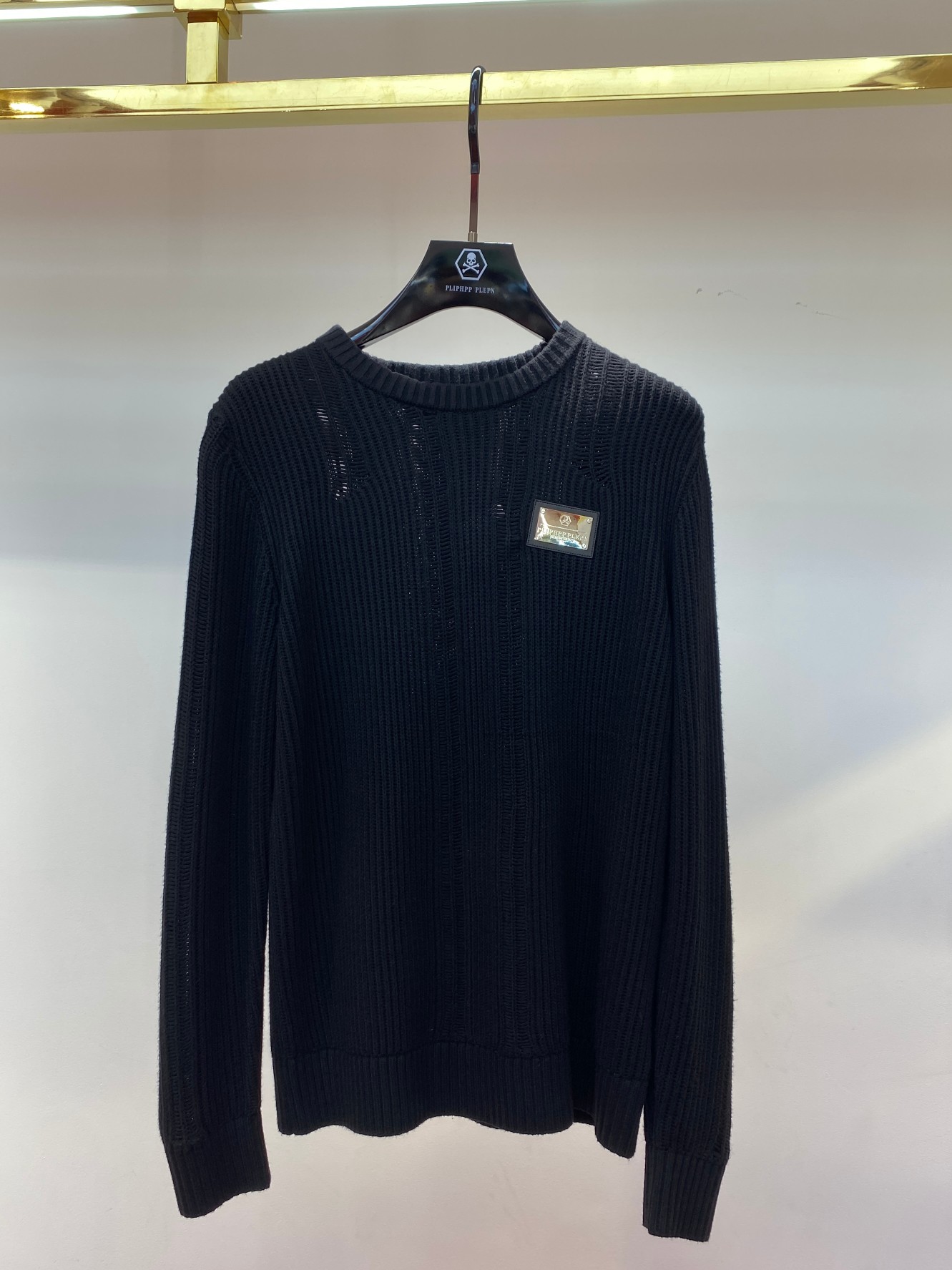 フィリッププレイン 公式ｎ級品 暖かい セーター ファッション シンプル 快適 秋冬新作 ブラック_9