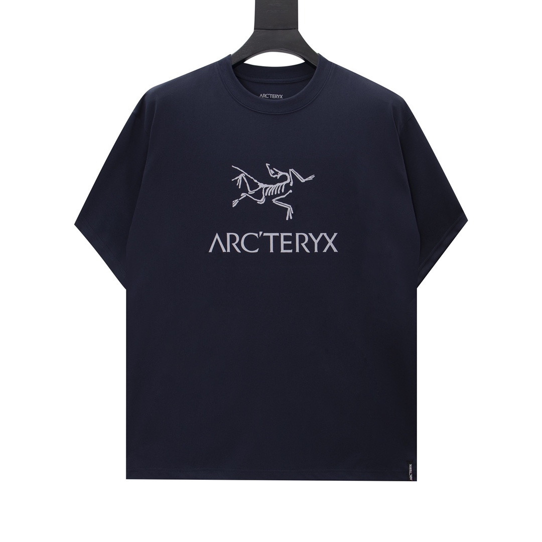 arc teryx スプリット t シャツ偽物 半袖Tシャツ 純綿 シンプル 吸汗 3色可選 ブルー_1