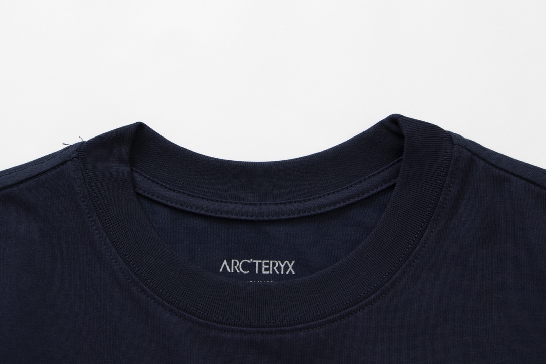 arc teryx スプリット t シャツ偽物 半袖Tシャツ 純綿 シンプル 吸汗 3色可選 ブルー_4
