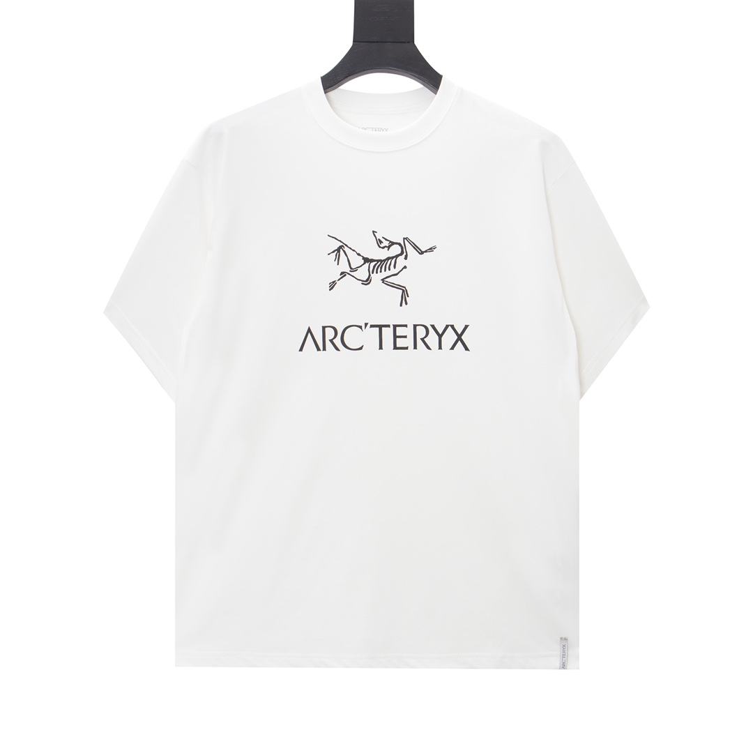 arc teryx ロン tｎ級品 半袖Tシャツ 純綿 シンプル 吸汗 3色可選 ホワイト_1