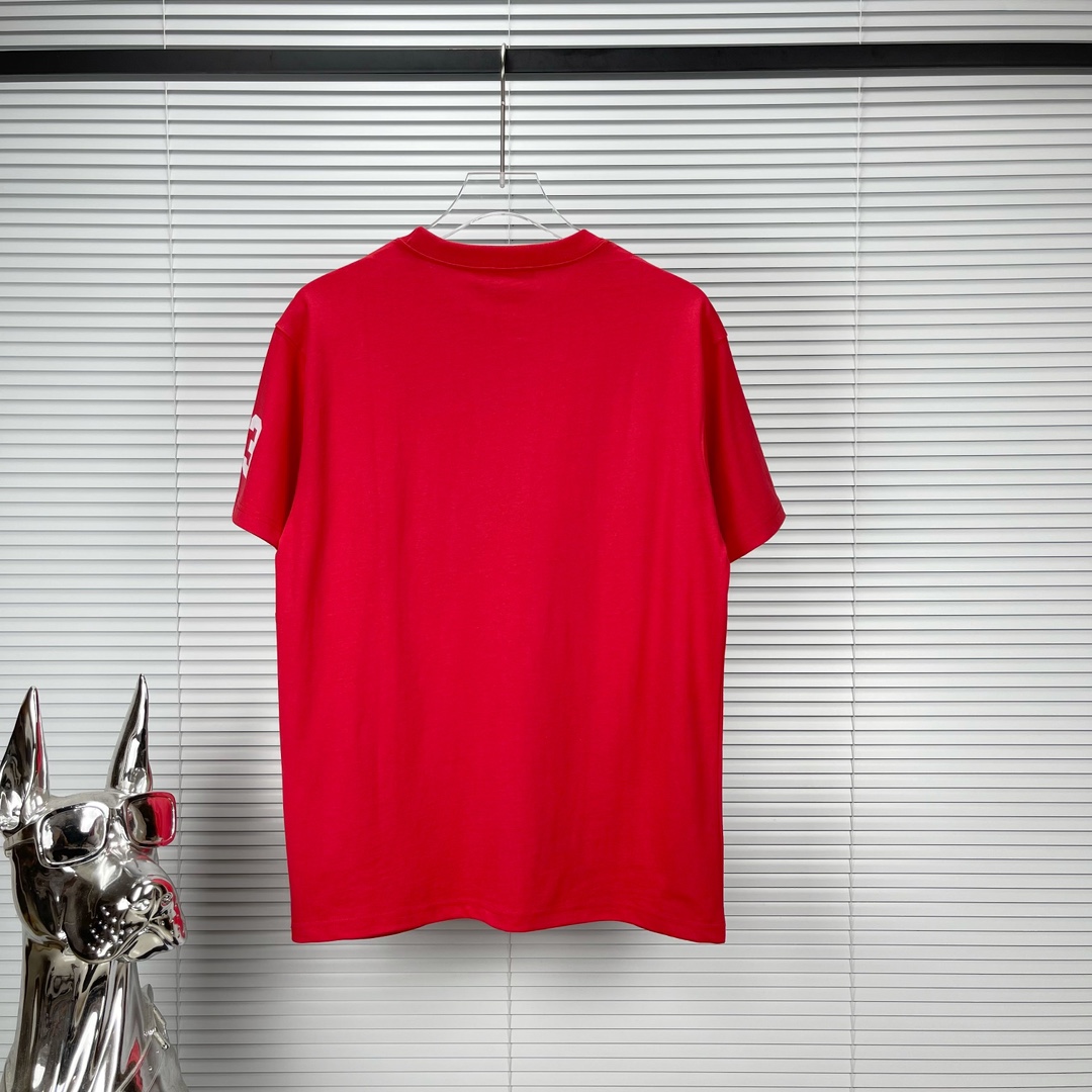 tシャツ amiparisアミリ激安通販 シンプル 半袖 純綿Tシャツ 春夏 カップル 4色可選 レッド_8