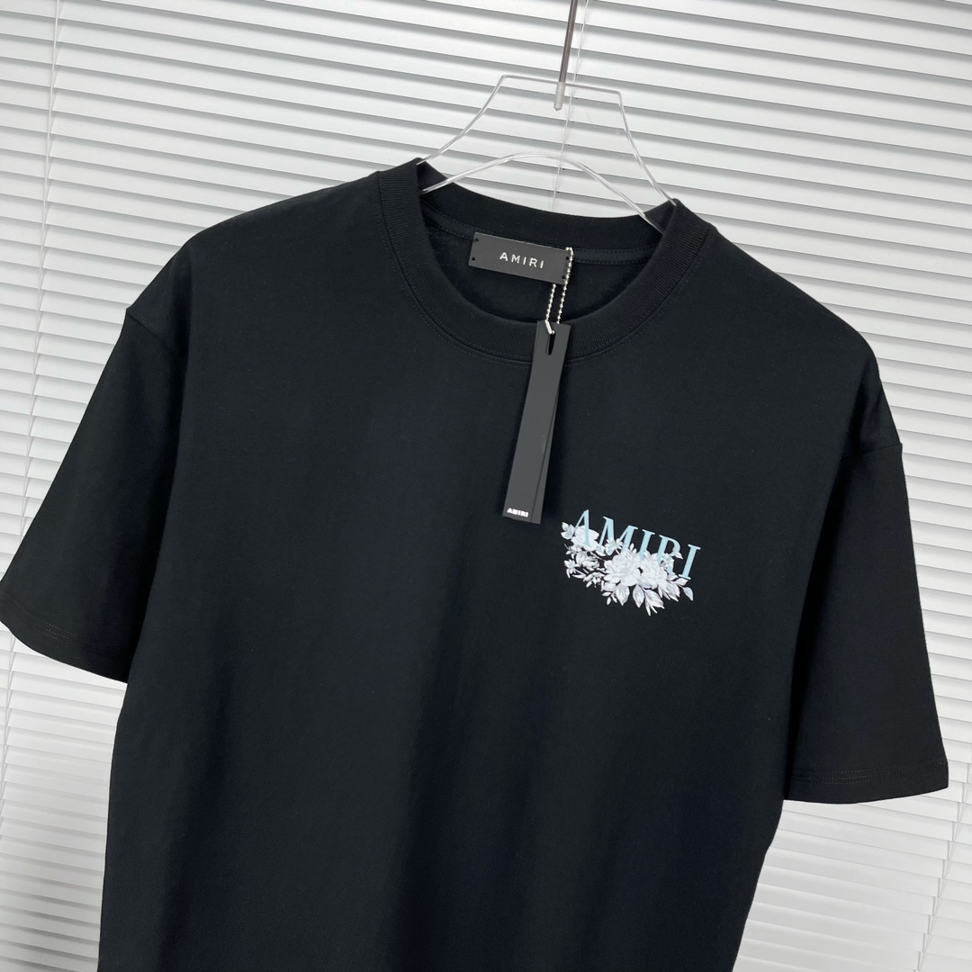 amiri シャツｎ級品 おすすめ品 半袖 純綿Tシャツ 夏 カップル服 2色可選 ブラック_2
