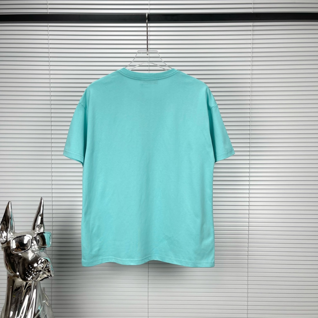 おすすめ！アミリアーミーセーターコピー 半袖Tシャツ 夏 綿 100% USA コットン お揃い 3色可選 ブルー_8