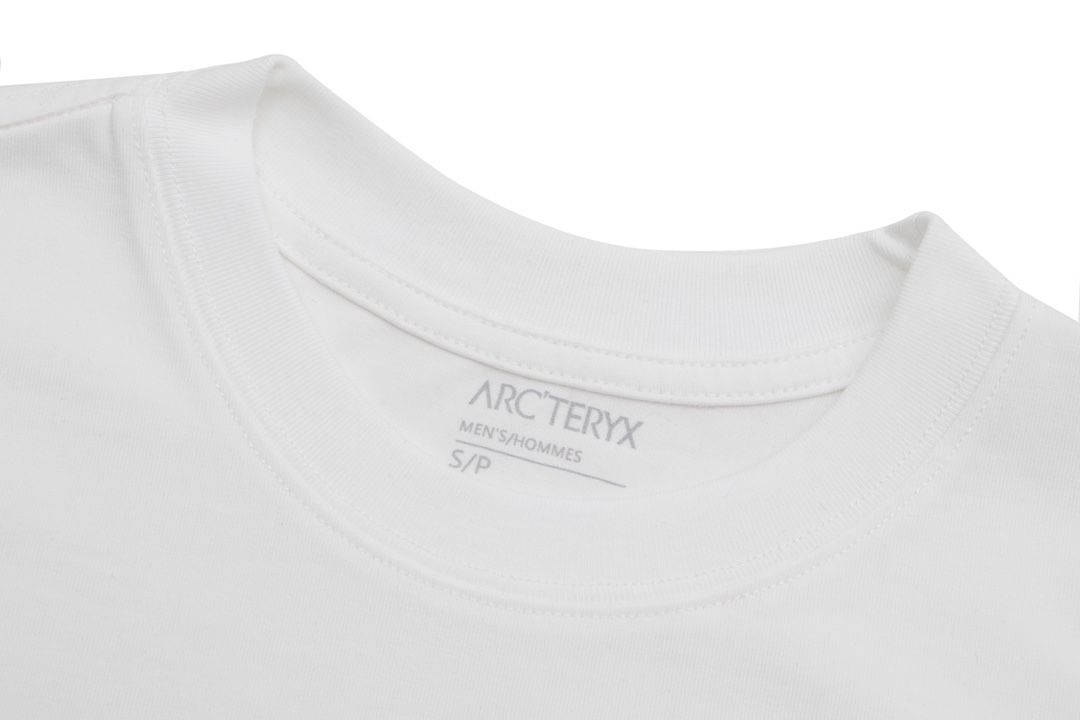 arc teryx スプリット t シャツ偽物 春夏服 シンプル 半袖 綿100% ランニング ホワイト_3