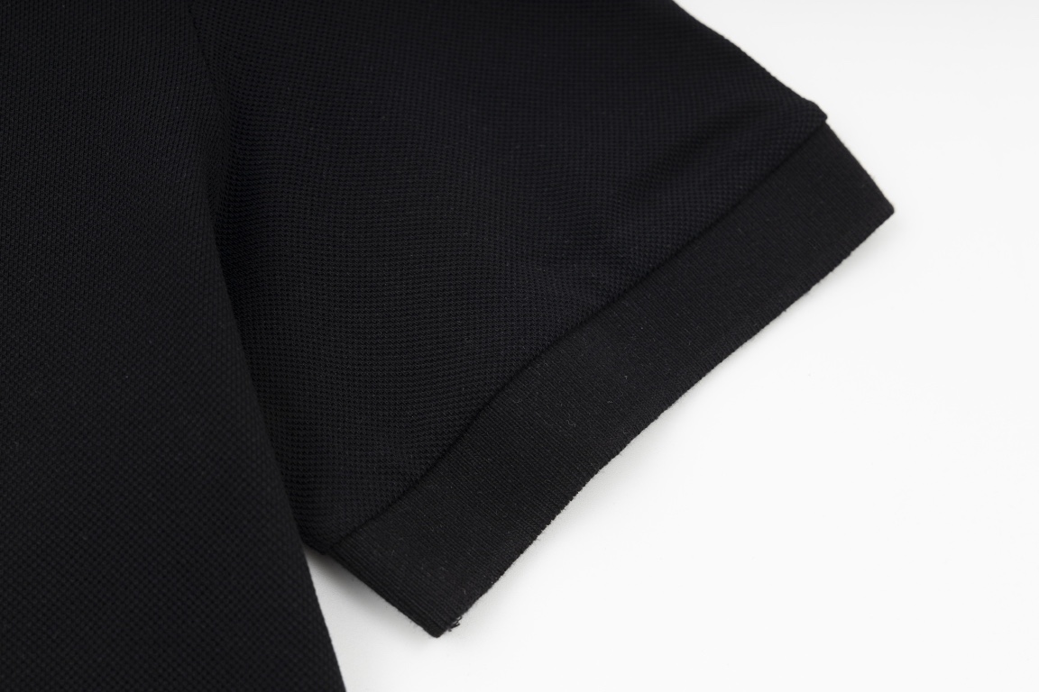 アークテリクスポロシャツ偽物 シンプル 半袖ポロシャツ 綿100% 無地 2色可選 ブラック_3