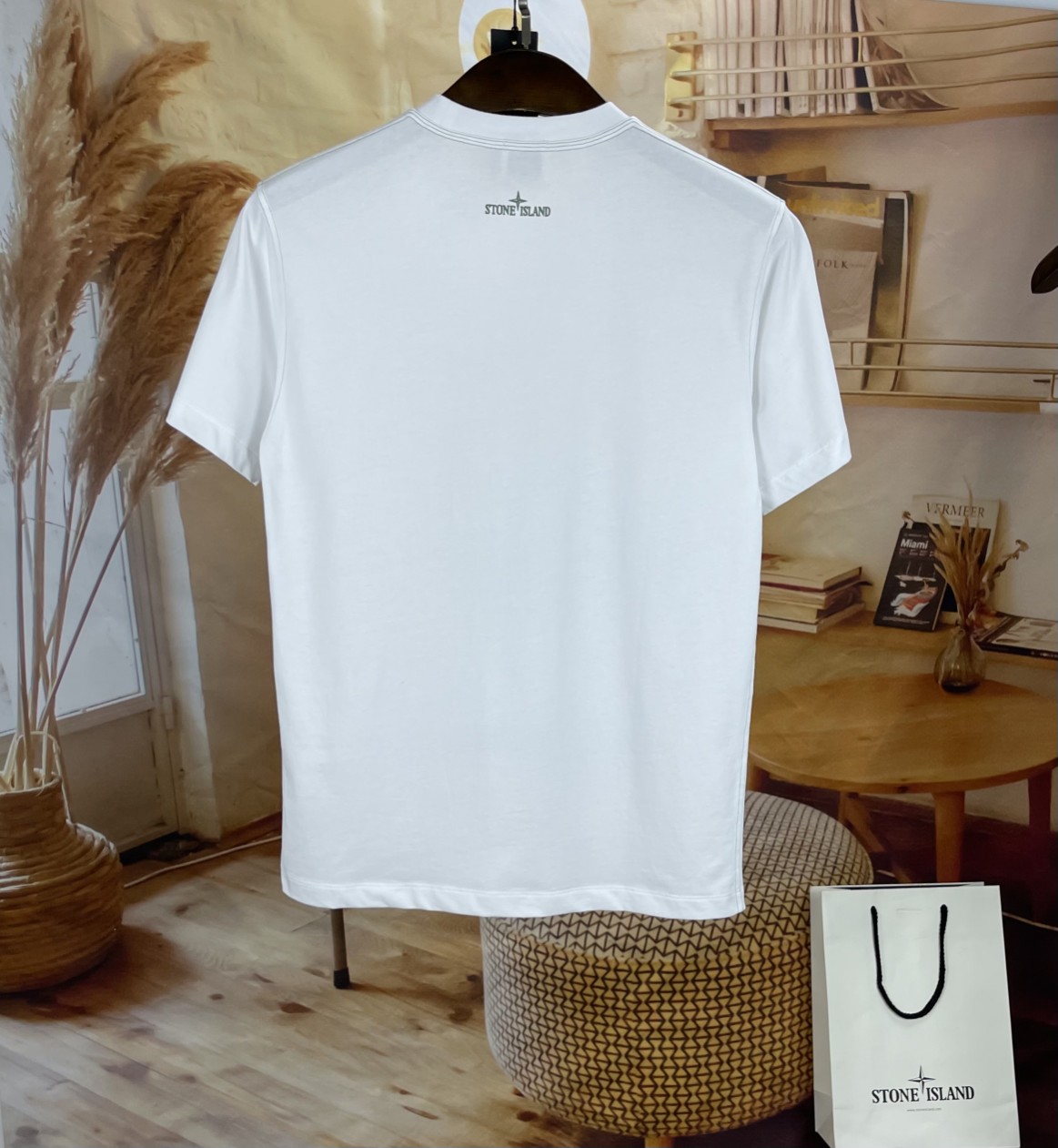最安値人気 ストーン アイランド 半袖激安通販 トップス 人気品 Tシャツ シンプル ホワイト_7