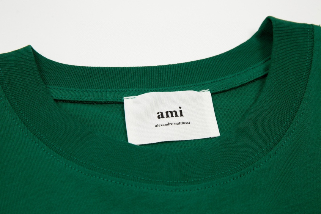 人気品 tシャツamiコピー Tシャツ トップス 限定 シンプル 短袖 ファッション グリーン_3